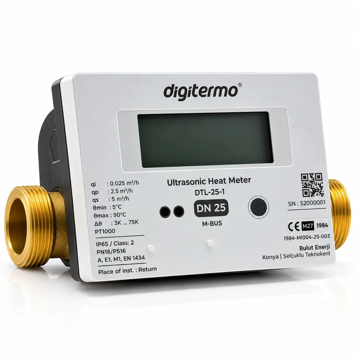 Digitermo DTL DN25 M-Bus Ultrasonik Kalorimetre