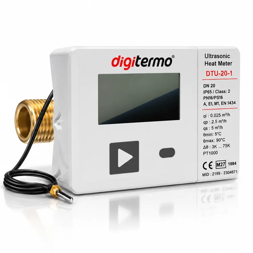 Digitermo DTU DN20 Wireless M-Bus Ultrasonik Kalorimetre
